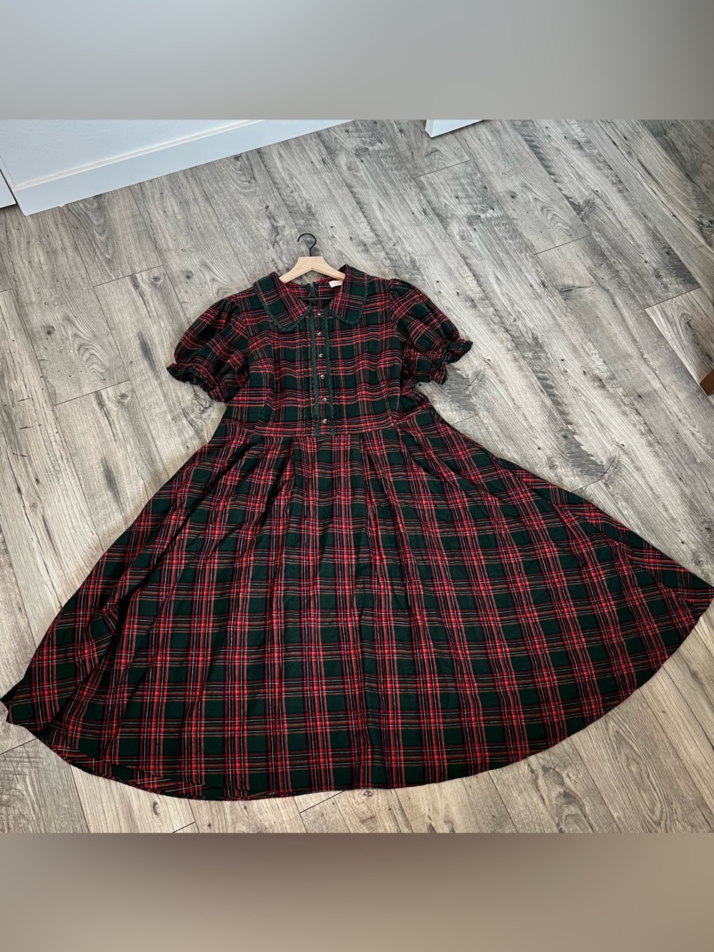 Ivy City Co Sophia Dress in Evergreen Plaid- Size 20W - Picture 13 of 15